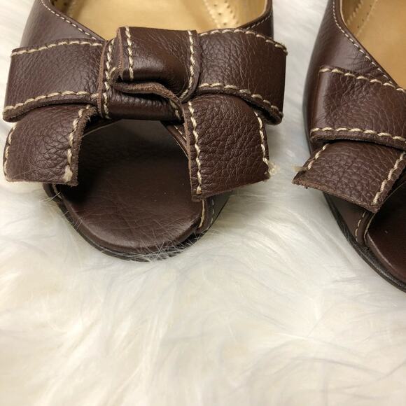 J. Crew Open Toe Bow Mini Heel - Picture 7 of 7